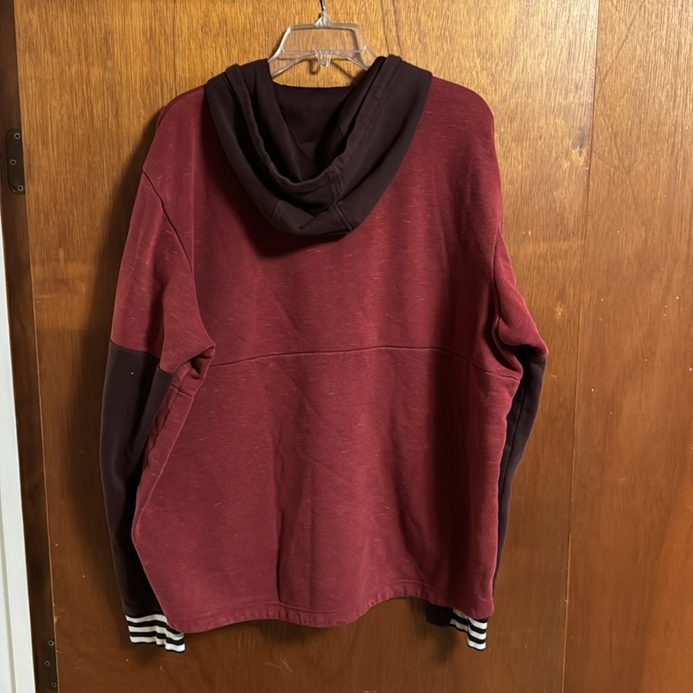 Maroon Adidas Hoodie, Size XL - Picture 5 of 5